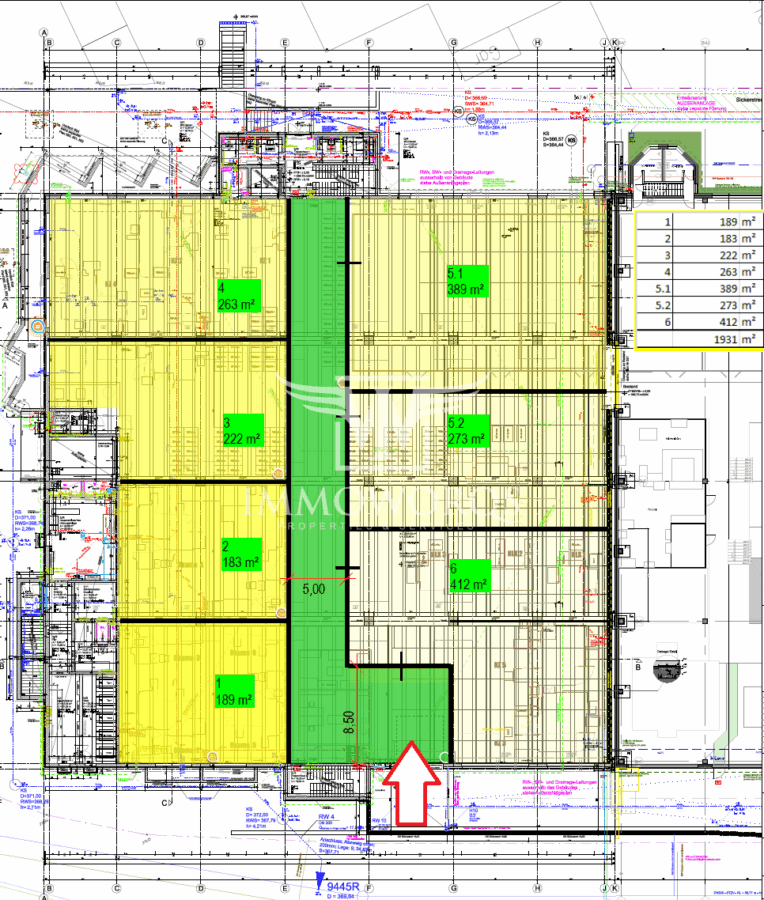 -Exklusivmandat- Flexible Gewerbehallen ab 183 m² – ideal für Handwerk, Lager & Produktion - Grundriss (24778)