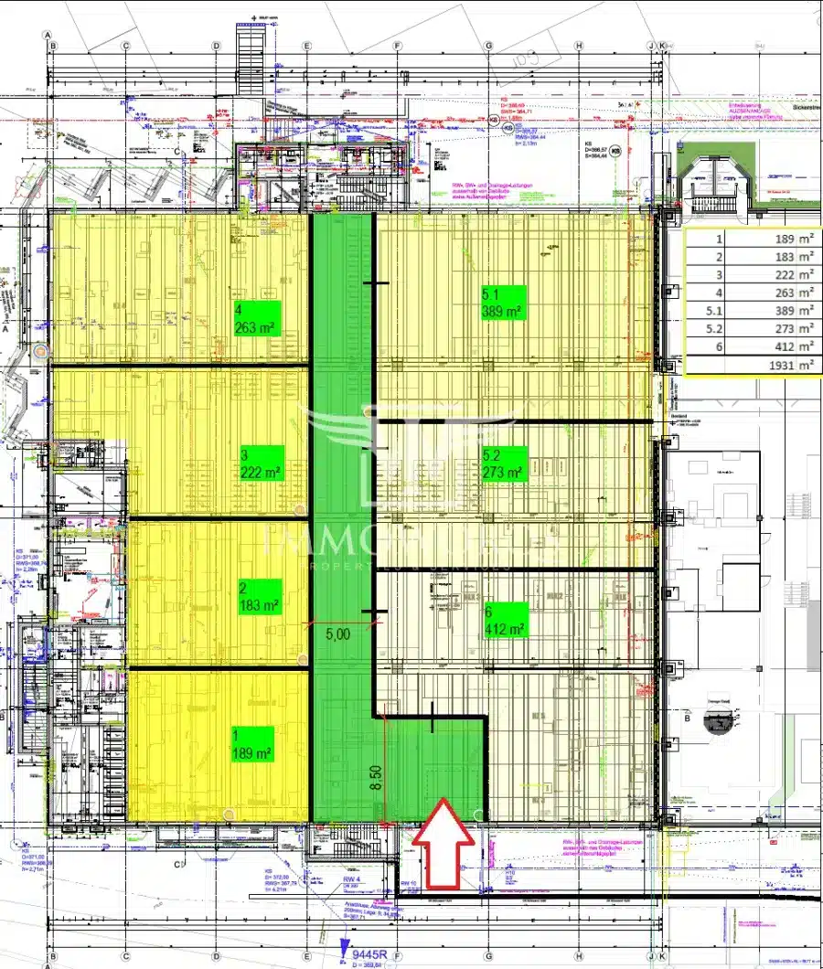 -Exklusivmandat- Flexible Gewerbehallen ab 183 m² – ideal für Handwerk, Lager & Produktion - Grundriss (24967)